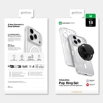 Apple iPhone 18 Pro Kılıf M-safe Şarj Özellikli Amazingthing Titan Pro Serisi Pop Ring Standlı Set