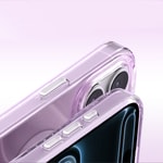 Apple iPhone 18 Pro Kılıf M-Safe Şarj Özellikli Orjinal Swarovski Taşlı Zore Paris Rovix Sert PC Kapak