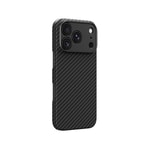 Apple iPhone 18 Pro Kılıf M-safe Şarj Özellikli 1500D Aramid Fiber Lens Korumalı Amazingthing Titan Max Serisi Karbon Kapak
