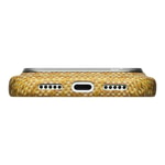Apple iPhone 18 Pro Kılıf M-safe Şarj Özellikli Aramid Karbon Fiber Pitaka Wind Over Wheat Serisi Kapak