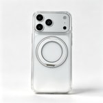 Apple iPhone 18 Pro Kılıf M-Safe Şarj Özellikli Zore Luzer 360 Standlı Kapak