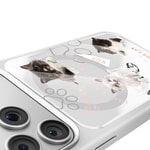 Apple iPhone 18 Pro Kılıf M-safe Şarj Özellikli 3D Baskılı Tasarım Mutural The Cat Serisi Kapak