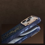 Apple iPhone 18 Pro Kılıf M-safe Şarj Özellikli Yükseltilmiş Kamera Çerçeveli Karbon Fiber Tasarımlı Benks Knight ArmorPro Kevlar Kapak