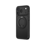 Apple iPhone 18 Pro Kılıf M-Safe Şarj Özellikli Airbag Tasarımlı Standlı Lens Korumalı AmazingThing Titan Pro MagSpin Kapak