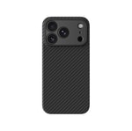 Apple iPhone 18 Pro Kılıf M-safe Şarj Özellikli 1500D Aramid Fiber Lens Korumalı Amazingthing Titan Max Serisi Karbon Kapak