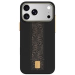 Apple iPhone 18 Pro Kılıf M-safe Şarj Özellikli Raptic Aramid Skin Rise Serisi 24 Ayar Altın Kaplamalı Karbon Kapak