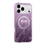 Apple iPhone 18 Pro Kılıf M-Safe Şarj Özellikli Orjinal Swarovski Taşlı Zore Paris Rovix Sert PC Kapak