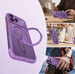Apple iPhone 18 Pro Kılıf M-safe Şarj Özellikli Standlı Airbag Tasarımlı Mutural Air Shield Serisi Kapak