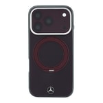 Apple iPhone 18 Pro Kılıf Mercedes Benz Orjinal Lisanslı M-safe Şarj Özellikli 360 Derece Dönebilen Standlı Metal Logolu Sert PC Kapak