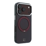 Apple iPhone 18 Pro Kılıf Mercedes Benz Orjinal Lisanslı M-safe Şarj Özellikli 360 Derece Dönebilen Standlı Metal Logolu Sert PC Kapak
