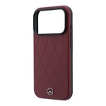 Apple iPhone 18 Pro Kılıf Mercedes Benz Orjinal Lisanslı M-safe Şarj Özellikli 3D Metal Logolu Crossed Lines Kapak
