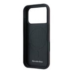 Apple iPhone 18 Pro Kılıf Mercedes Benz Orjinal Lisanslı M-safe Şarj Özellikli 3D Metal Logolu Crossed Lines Kapak