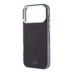 Apple iPhone 18 Pro Kılıf Mercedes Benz Orjinal Lisanslı M-safe Şarj Özellikli Çift Katmanlı Yıldız Desenli Sert PC Kapak