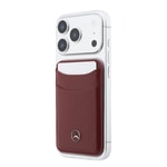 Apple iPhone 18 Pro Kılıf Mercedes Benz Orjinal Lisanslı M-safe Şarj Özellikli PU Deri 3D Metal Logolu Kartlıklı Kapak
