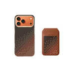 Apple iPhone 18 Pro Kılıf Raptic 2in1 Bundle Kit Aramid Skin Serenity Serisi Kartlık ve Karbon Kapak