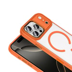 Apple iPhone 18 Pro Kılıf Wireless Şarj Özellikli Zore Krom M-safe Silikon Kapak