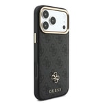 Apple iPhone 18 Pro Max Guess Orjinal Lisanslı 4G ve Yazı Logolu Kartlıklı Kapak