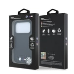 Apple iPhone 18 Pro Max Kılıf BMW Orjinal Lisanslı M-safe Şarj Özellikli Metal Logolu Karbon Fiber Kevlar Kapak