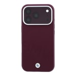 Apple iPhone 18 Pro Max Kılıf BMW Orjinal Lisanslı M-safe Şarj Özellikli Kabartma Tasarımlı PU Metal Logolu Kapak