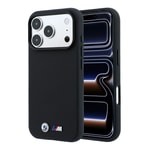 Apple iPhone 18 Pro Max Kılıf BMW Orjinal Lisanslı M-safe Şarj Özellikli Metal Logolu Karbon Fiber Kevlar Kapak