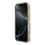 Apple iPhone 18 Pro Max Kılıf Guess Orjinal Lisanslı M-safe Şarj Özellikli Üçgen Logolu Zebra Desenli Silikon Kapak