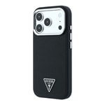 Apple iPhone 18 Pro Max Kılıf Guess Orjinal Lisanslı M-safe Şarj Özellikli Grained Triangle Kapak