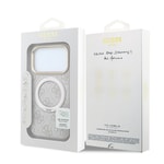 Apple iPhone 18 Pro Max Kılıf Guess Orjinal Lisanslı M-safe Şarj Özellikli 4G Desenli 360 Derece Dönebilen Standlı Metal Yazı Logolu Kapak