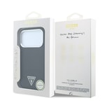 Apple iPhone 18 Pro Max Kılıf Guess Orjinal Lisanslı M-safe Şarj Özellikli Grained Triangle Kapak