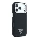 Apple iPhone 18 Pro Max Kılıf Guess Orjinal Lisanslı M-safe Şarj Özellikli Grained Triangle Kapak