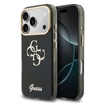 Apple iPhone 18 Pro Max Kılıf Guess Orjinal Lisanslı Yazı ve 4G Büyük Metal Logolu Silikon Kapak