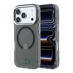 Apple iPhone 18 Pro Max Kılıf Lacoste Orjinal Lisanslı M-safe Şarj Özellikli Lake Timsah Logolu IML Frosted Kapak