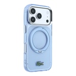Apple iPhone 18 Pro Max Kılıf Lacoste Orjinal Lisanslı M-safe Şarj Özellikli 360 Derece Dönebilen Standlı İkonik Timsah Logolu Kapak