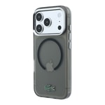 Apple iPhone 18 Pro Max Kılıf Lacoste Orjinal Lisanslı M-safe Şarj Özellikli Lake Timsah Logolu IML Frosted Kapak