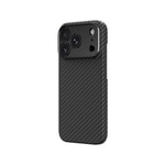 Apple iPhone 18 Pro Max Kılıf M-safe Şarj Özellikli 1500D Aramid Fiber Lens Korumalı Amazingthing Titan Max Serisi Karbon Kapak