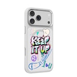 Apple iPhone 18 Pro Max Kılıf M-safe Şarj Özellikli 3D Baskılı Tasarım Mutural Graffiti Serisi Kapak