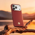 Apple iPhone 18 Pro Max Kılıf M-Safe Şarj Özellikli Yükseltilmiş Kamera Çerçeveli Benks ArmorPro ArmorGrid Serisi Kevlar Karbon Kapak