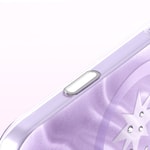 Apple iPhone 18 Pro Max Kılıf M-Safe Şarj Özellikli Orjinal Swarovski Taşlı Zore Paris Rovix Sert PC Kapak