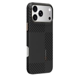 Apple iPhone 18 Pro Max Kılıf M-safe Şarj Özellikli 600D Metal Kamera Çerçeveli Raptic Aramid Fiber Karbon Geotik Serisi Kapak