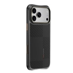 Apple iPhone 18 Pro Max Kılıf M-safe Şarj Özellikli Metal Kamera Çerçeveli Raptic Aramid Dual Karbon Fiber Mondrian Serisi Kapak