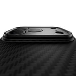 Apple iPhone 18 Pro Max Kılıf M-safe Şarj Özellikli 1500D Aramid Fiber Lens Korumalı Amazingthing Titan Max Serisi Karbon Kapak