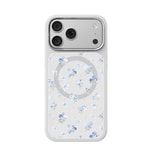 Apple iPhone 18 Pro Max Kılıf M-safe Şarj Özellikli Çiçek Tasarımlı Mutural Flower Serisi Kapak
