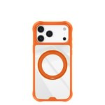 Apple iPhone 18 Pro Max Kılıf M-safe Şarj Özellikli Parmak Ring Standlı Airbag Tasarımlı Mutural Obsidian Serisi Kapak