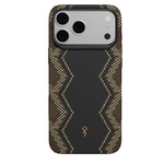 Apple iPhone 18 Pro Max Kılıf M-safe Şarj Özellikli Raptic Aramid Dual Ultra Scepter Serisi Karbon Kapak