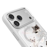 Apple iPhone 18 Pro Max Kılıf M-safe Şarj Özellikli 3D Baskılı Tasarım Mutural The Cat Serisi Kapak