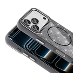Apple iPhone 18 Pro Max Kılıf M-safe Şarj Özellikli Parlayan Simli Zore Okso Kapak