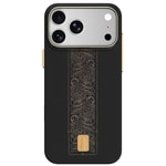 Apple iPhone 18 Pro Max Kılıf M-safe Şarj Özellikli Raptic Aramid Skin Rise Serisi 24 Ayar Altın Kaplamalı Karbon Kapak