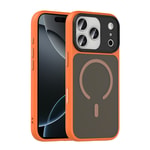 Apple iPhone 18 Pro Max Kılıf Mat Arka Yüzey Wireless Şarj Özellikli Zore Flet M-safe Kapak