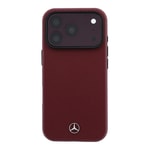 Apple iPhone 18 Pro Max Kılıf Mercedes Benz Orjinal Lisanslı M-safe Şarj Özellikli PU Deri 3D Metal Logolu Kartlıklı Kapak