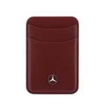 Apple iPhone 18 Pro Max Kılıf Mercedes Benz Orjinal Lisanslı M-safe Şarj Özellikli PU Deri 3D Metal Logolu Kartlıklı Kapak