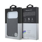 Apple iPhone 18 Pro Max Kılıf Mercedes Benz Orjinal Lisanslı M-safe Şarj Özellikli Çift Katmanlı Yıldız Desenli Sert PC Kapak